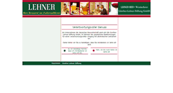 Desktop Screenshot of lehner-bier.de